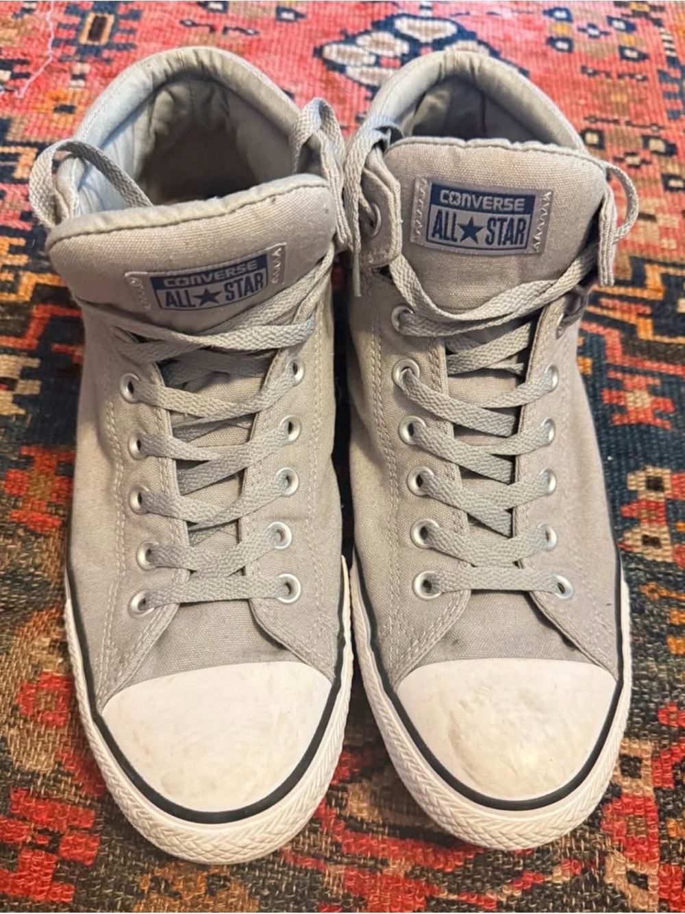 Converse All Star Men's Gray Canvas Sneakers Size 12